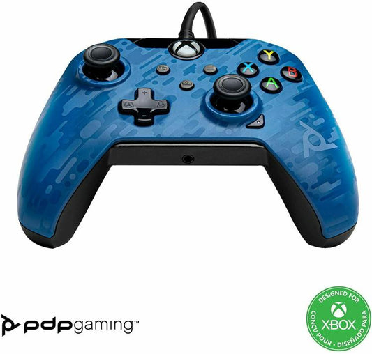 CONTROLLER PDP XBOX SERIES X / XBOX ONE UFFICIALE PAD WIRED JOYPAD BLUE CAMO
