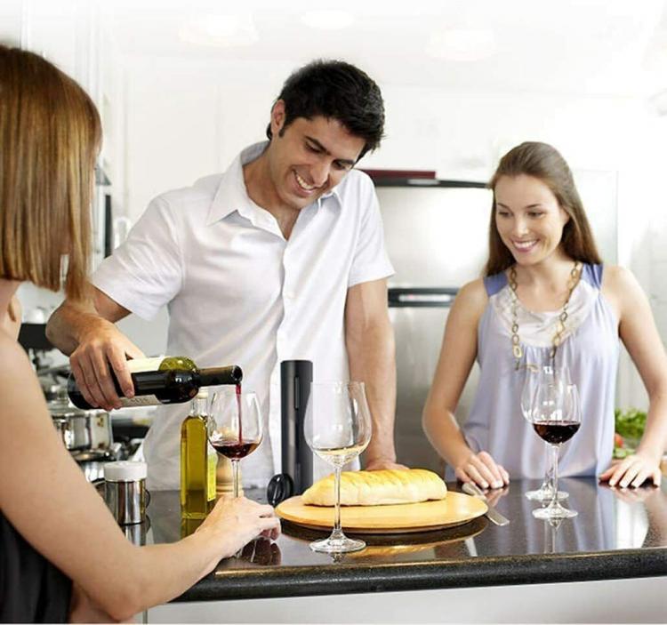 APRIBOTTIGLIE ELETTRICO AUTOMATICO CAVATAPPI VINO TAGLIACARTA ELECTRIC WINE OPEN