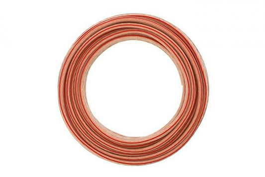 Matassa Cavo Audio 100M Metri Bipolare Casse Stereo Rosso Auto Filodiffusione