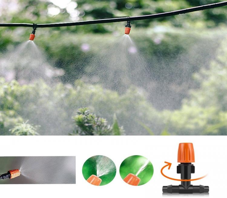 Kit Nebulizzatore Ad Acqua Nebulizzazione Gazebo Ombrellone Giardino Rinfresca