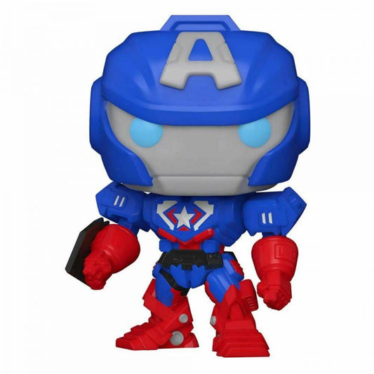 Funko Pop Marvel Avengers Mech Strike 829 Captain America Vinyl Da Collezione