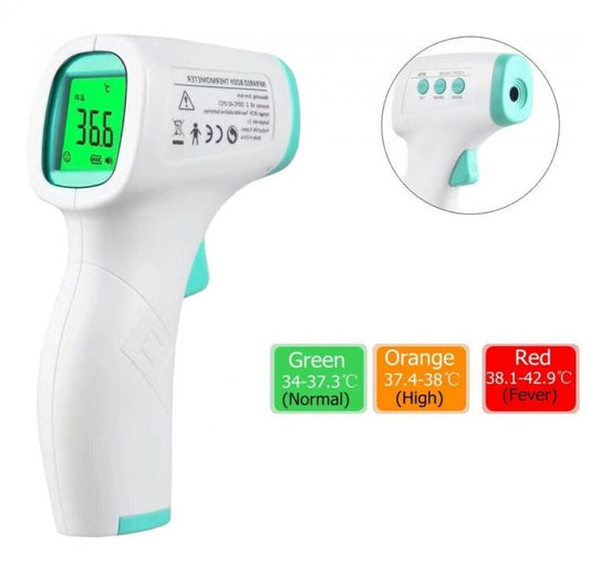 Termometro Digitale Infrarossi Istantaneo Febbre Adulti Bambini Senza Contatto