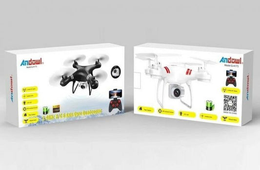 Drone Wifi Quadricottero Radiocomandato Con Video Camera Hd Foto Led Lcd 2.4Ghz