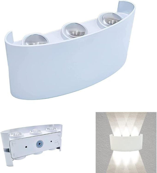 APPLIQUE PARETE LED BIANCO 18W LUCE NATURALE 4000K ESTERNO UP&DOWN IMPERMEABILE