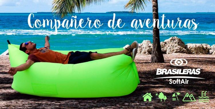 Softair Brasileras Lettino Gonfiabile Mare Sacco Letto Ad Aria Sdraio Materasso