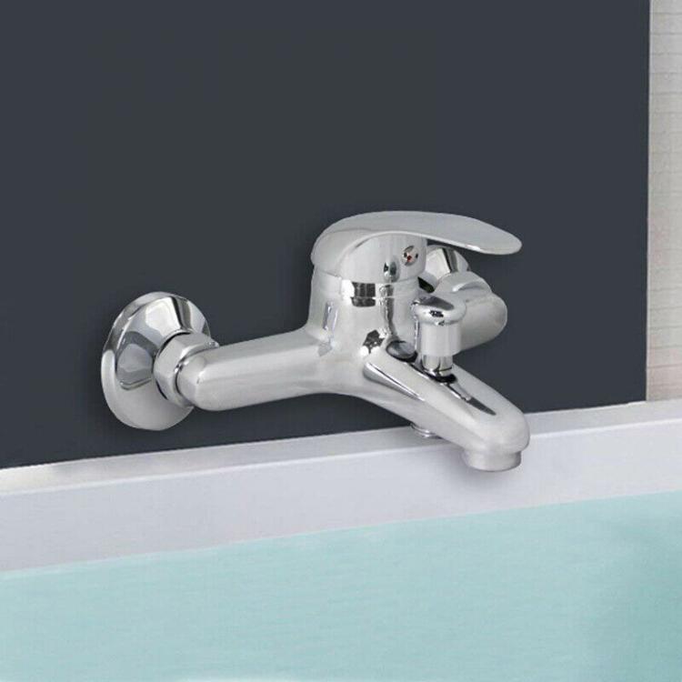 Rubinetto Vasca A Parete Miscelatore Con Innesto Doccia Bagno Cromato Bari-52928