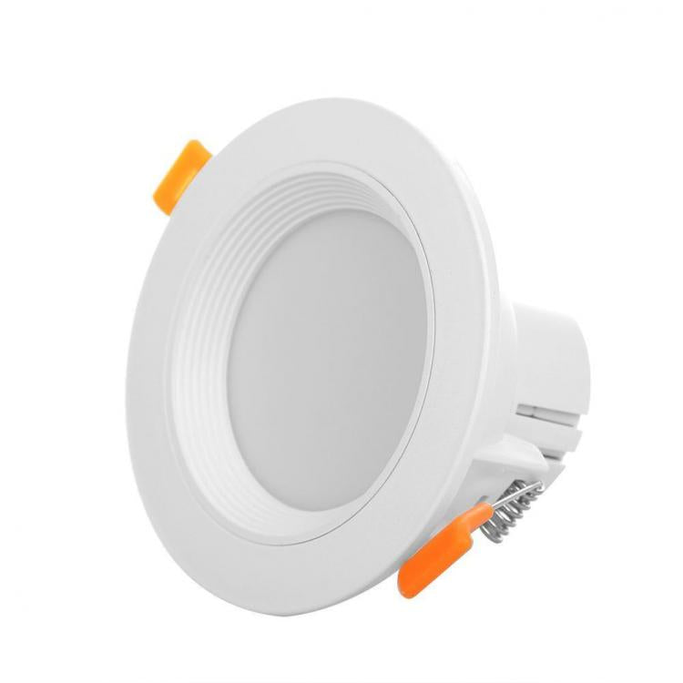 10x FARETTO INCASSO LED 5W 3in1 LUCE BIANCA FREDDA NATURALE CALDA SOFFITTO MOLLA