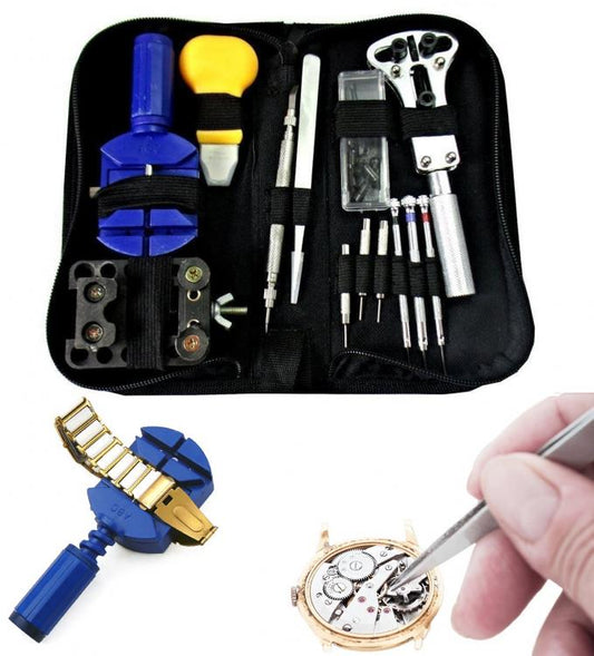 Kit Ripara Orologi Orologiaio Apri Casse Togli Maglie Cacciaviti Anse Cinturino