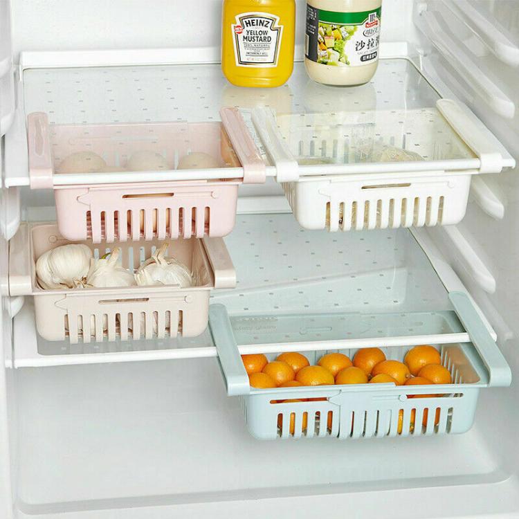Organizer Frigo Cassetto Contenitore Salvaspazio Cestello A Ripiano Frigorifero