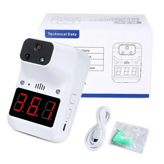 Termoscanner Automatico Infrarossi Da Parete Termometro Laser A Muro Italiano