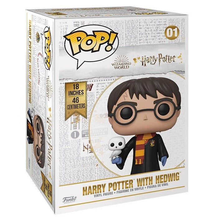 Funko Pop ! Movies - Harry Potter - (01) Harry Potter With Hedwig Giant 46Cm