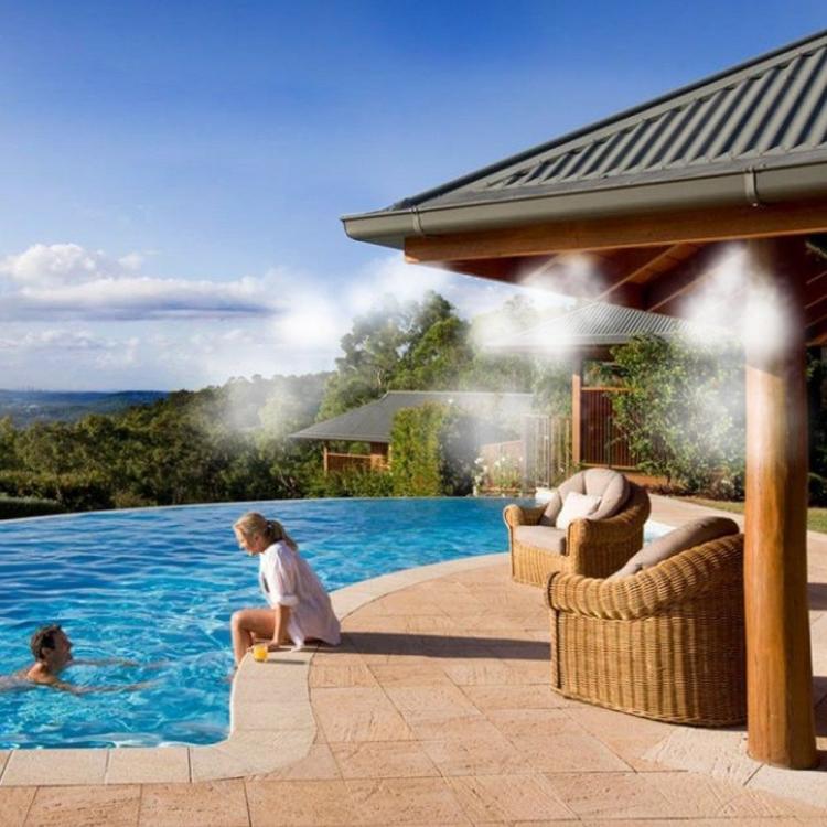 Kit Nebulizzatore Ad Acqua Nebulizzazione Gazebo Ombrellone Giardino Rinfresca