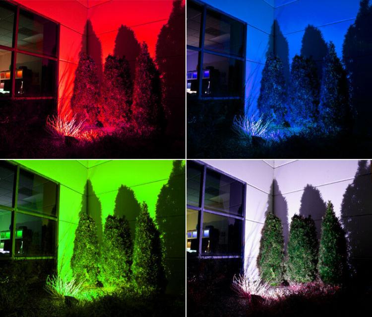 Faro Faretto Rgb Proiettore Led Multicolore Ip66 Esterno Interno Telecomando 50W