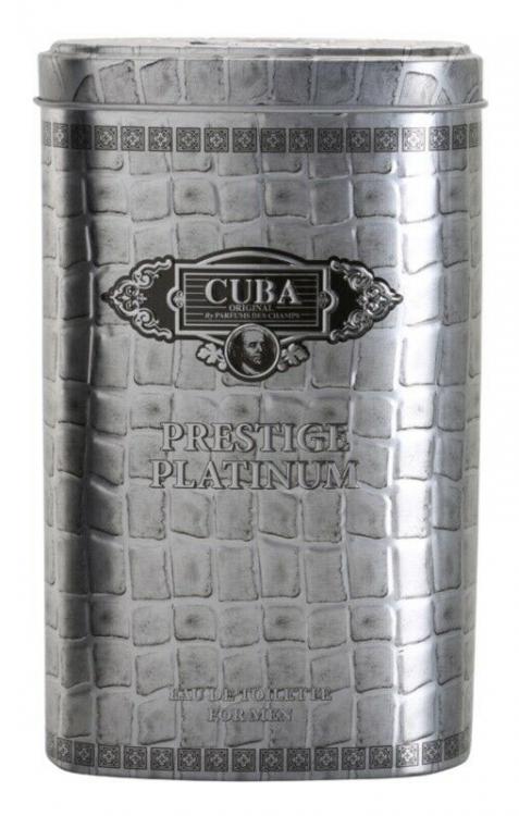 CUBA PRESTIGE PLATINUM PROFUMO DA UOMO EAU DE TOILETTE SPRAY EDT 90ml SIGARO