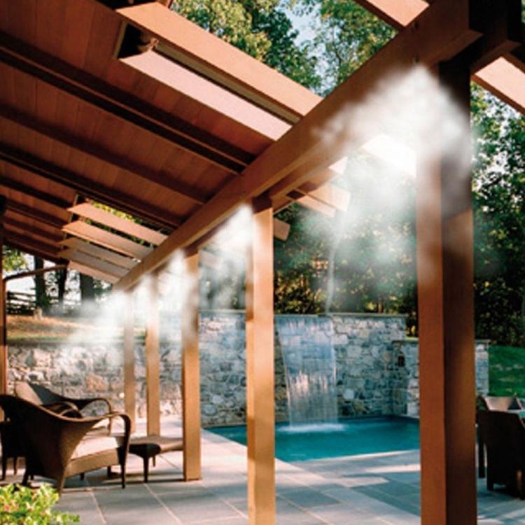 Kit Nebulizzatore Ad Acqua Nebulizzazione Gazebo Ombrellone Giardino Rinfresca