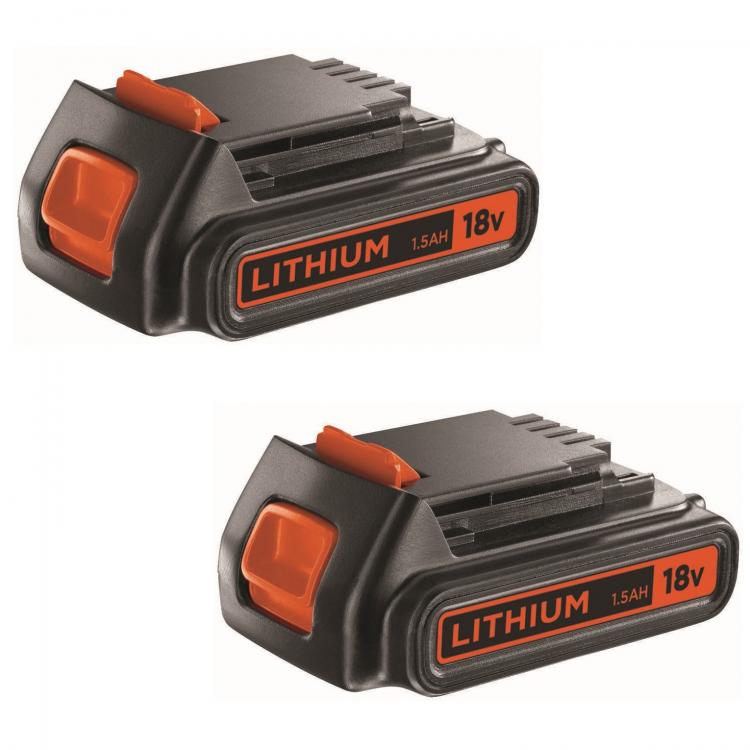 BLACK & DECKER SOFFIATORE + TAGLIABORDI DECESPUGLIATORE ELETTRICO 2 BATTERIE 18V