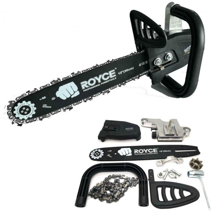 Kit Adattatore Da Smerigliatrice Barra 12" Flex A Sega Elettrica Catena Motosega