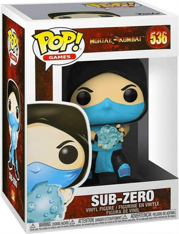 Funko Pop Mortal Kombat 536 - Sub-Zero Vinyl Action Figure Statuetta Collezione