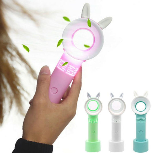 Mini Ventilatore Portatile Usb Ricaricabile Senza Pale Ventole Bambini Casa Auto