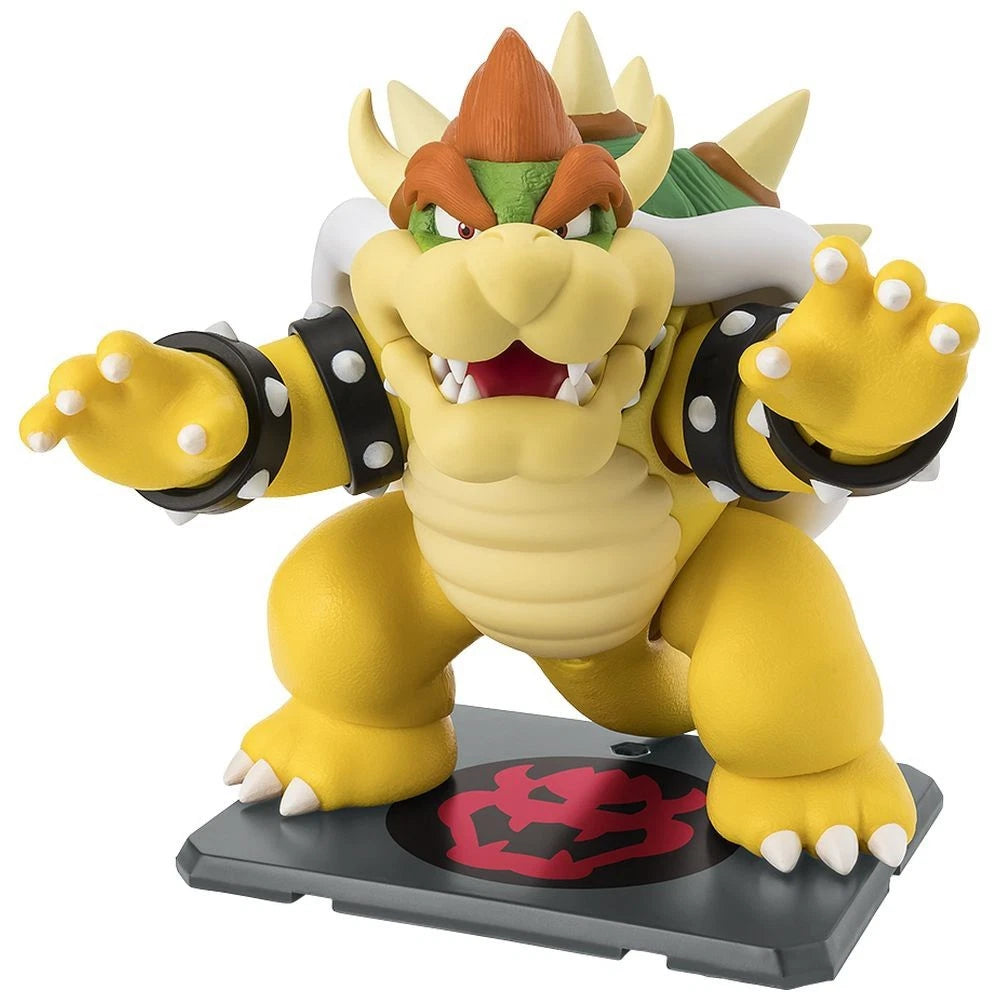 Bandai S.H. Figuarts - Super Mario - Bowser Action Figure da Collezione - 13 cm