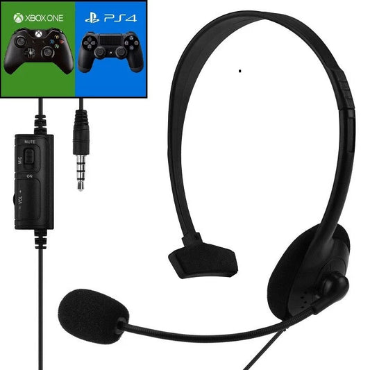 Cuffie Gaming Per PS4 XBOX One PC Auricolare Con Microfono Volume PlayStation 4