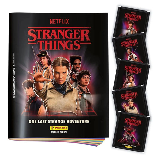 Panini Stranger Things Mega Starter Set 5 Buste Stickers +1 Card Limited Edition