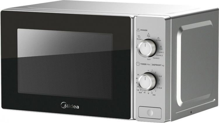 Midea Forno A Microonde Funzione Grill Timer Grigio Mg720C2At-S 20L 700W