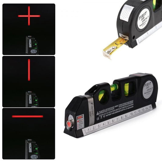Livella Laser Di Precisione Con Metro Level Pro 4In1 Fai Da Te Elettronica 250Cm