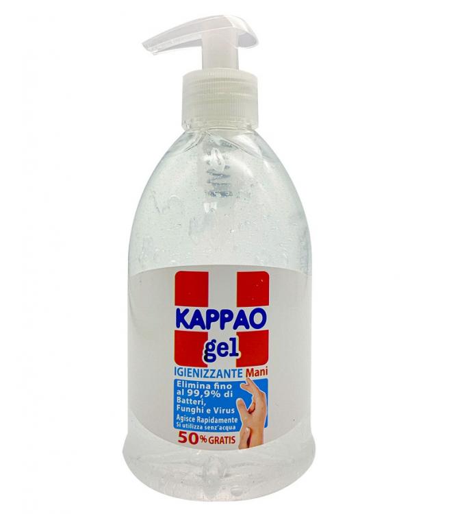 Gel Igienizzante Disinfettante Protettivo Mani Kappao Con Dosatore 500Ml Virus