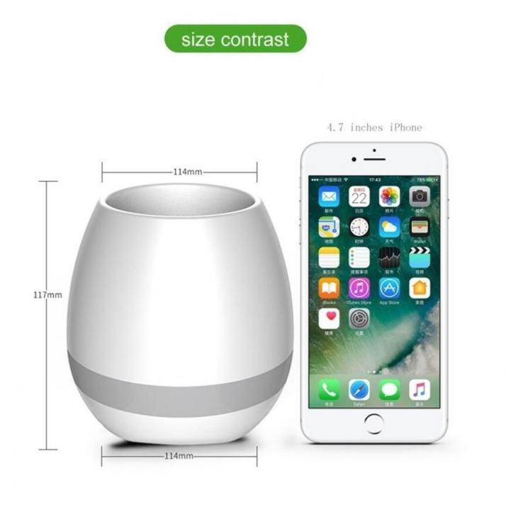 ALTOPARLANTE CASSA SPEAKER BLUETOOTH FORMA VASO PIANTE FIORI IMPERMEABILE IPHONE