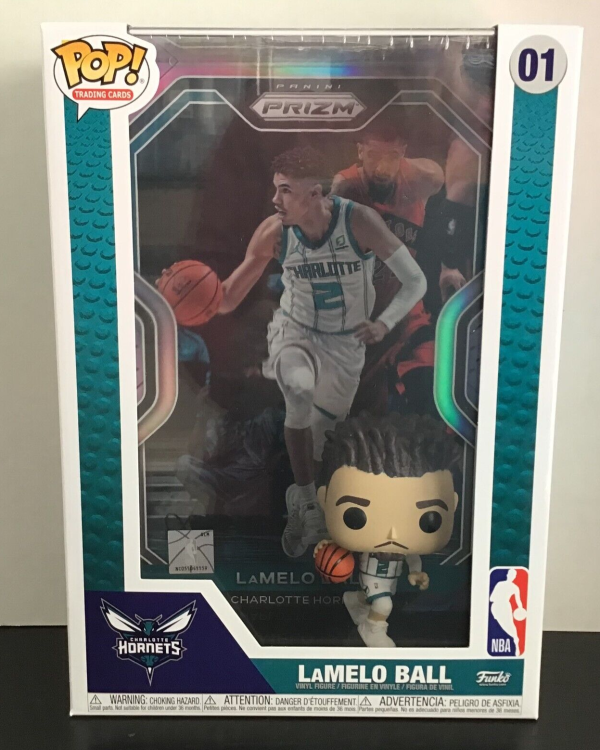 Funko Pop ! Nba Charlotte Hornets - 01 Lamelo Ball Pop Vinyl Figure Trading Cards