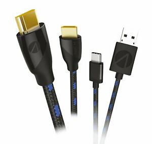 Kit Charge E Connect Stealth Ps5 Cavo Di Ricarica Controller + Cavo Hdmi 4K 2M