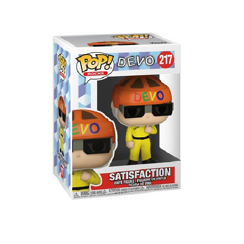 Funko Pop ! Rocks - Devo (217) Satisfaction Vinyl Figure 9Cm Statuetta Statua