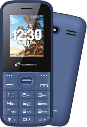Techmade Pm280-Bl Pocket Telefono Cellulare Sim Radio Fotocamera Sveglia Torcia