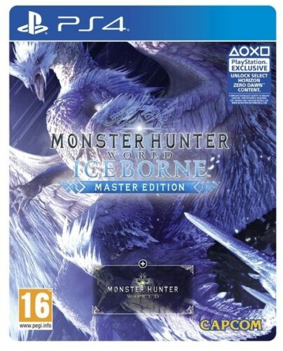 MONSTER HUNTER WORLD ICEBORN - STEELBOOK MASTER EDITION PS4 EU ITALIANO NUOVO