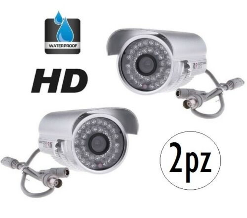 2 x TELECAMERA INFRAROSSI 36LED IR ESTERNO INTERNO VIDEOCAMERA VIDEOSORVEGLIANZA