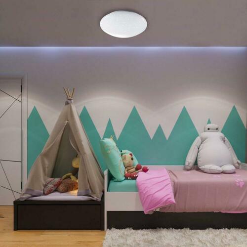 Plafoniera Led 22W Forma Circolare Effetto Cielo Stellato Brillantini Lampadari
