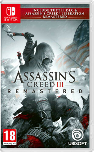 ASSASSIN'S CREED 3 REMASTERED + DLC LIBERATION NINTENDO SWITCH GIOCO ITALIANO