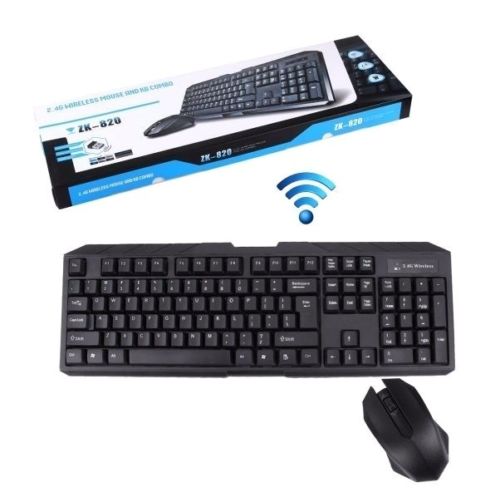 Kit Tastiera E Mouse Wireless Wifi Per Pc Usb 2.0 Tasti Multimediali Windows 10