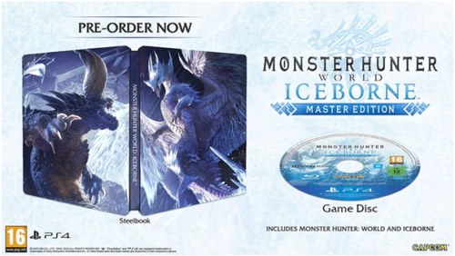 MONSTER HUNTER WORLD ICEBORN - STEELBOOK MASTER EDITION PS4 EU ITALIANO NUOVO