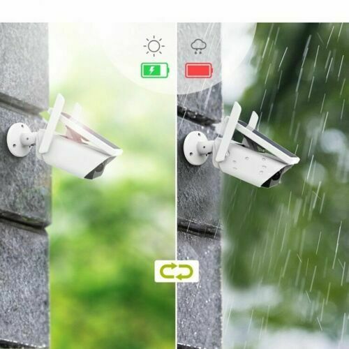 Telecamera Solare Ip Camera Wireless Wifi Pannello Esterno 1080P Sicurezza Audio