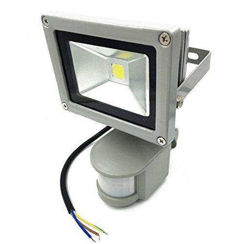 Faro Led 30W Da Esterno Faretto Con Sensore Movimento E Crepuscolare Luce Fredda