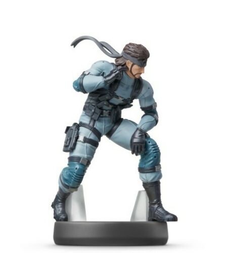 Amiibo Super Smash Bros - Snake Figure N.75 Mgs Nintendo Switch Da Collezione