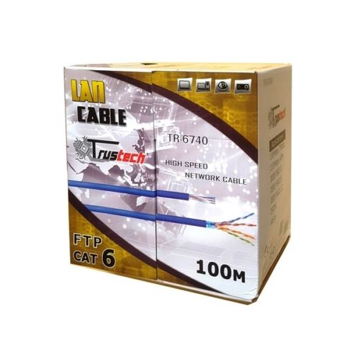 Matassa Da 100 M Mt Metri In Rame Ftp Cat6 Cavo Di Rete Lan Ethernet Filo Per Pc