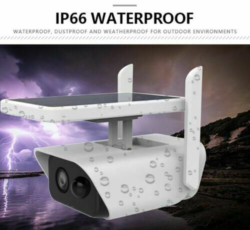 Telecamera Solare Ip Camera Wireless Wifi Pannello Esterno 1080P Sicurezza Audio