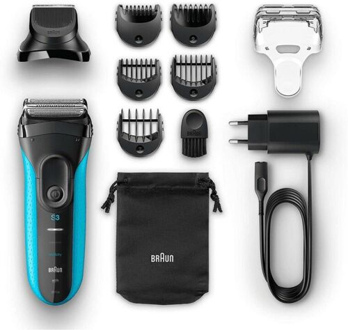 BRAUN RASOIO BARBA ELETTRICO SERIE3 SHAVE&STYLE 3010BT RICARICABILE IMPERMEABILE