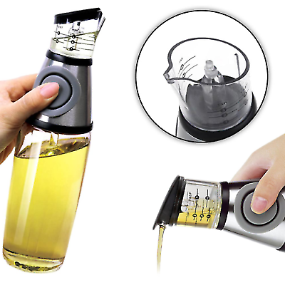 Dispenser Olio Aceto Dosatore Tappo Salvagoccia Oliera Vetro Per Cucinare Casa