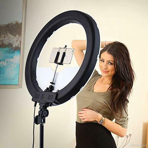 Treppiedi Anello Luminoso Video Luce Led Fotografia Cellulare Selfie Trucco 30Cm