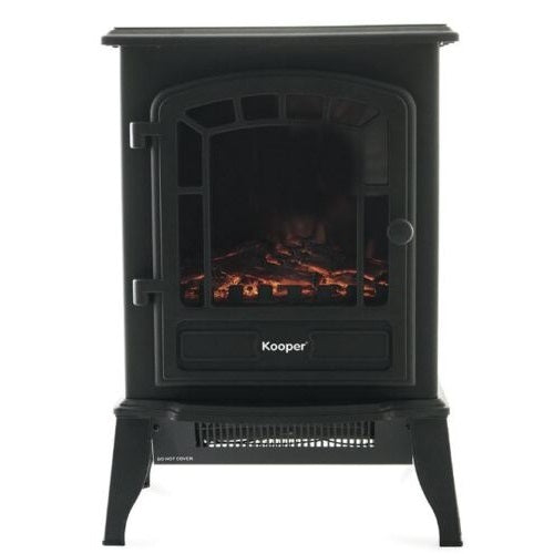 Kooper Caminetto Elettrico Camino Stufa Effetto Fiamma Termoventilatore 2000W