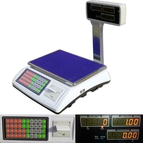 BILANCIA BASCULA da BANCO ELETTRONICA con SCONTRINO BRACCIO 50KG DISPLAY STAMPA